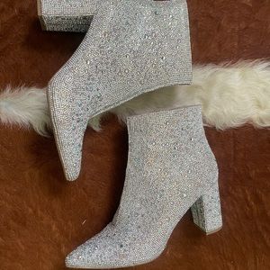 Betsy Johnson Cady Rhinestone Booties